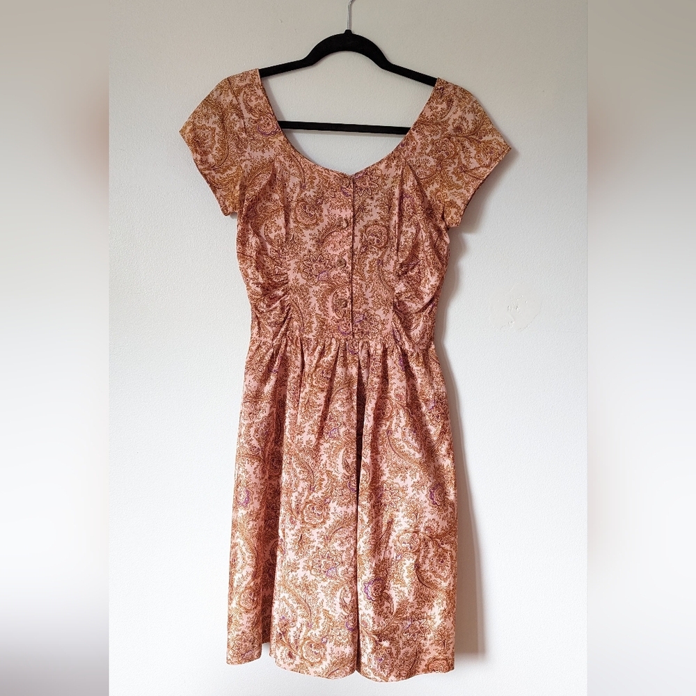 Vintage 1950s Jerry Gilden summer paisley dress